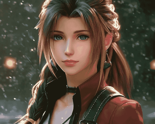 Final Fantasy Aerith Diamond Painting