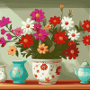 Floral Cartoon Diamond Painting