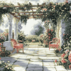 Floral Pergola Landscape Diamond Painting