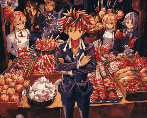 Food Wars Anime Diamond Painting