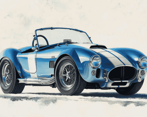 Ford Shelby Cobra Vintage Diamond Painting