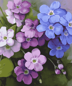 Forget Me Not Blossoms Diamond Painting