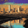 Fort Worth Skyline Art Diamond Painting