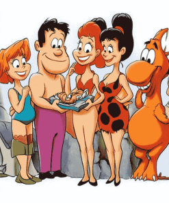 Fred Flintstone Cartoon Diamond Painting