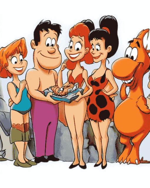 Fred Flintstone Cartoon Diamond Painting