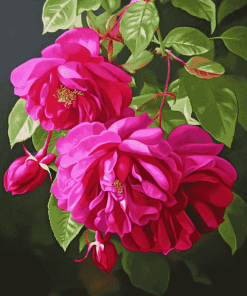 Fuchsia Musk Blossom Diamond Painting