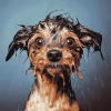 Funny Wet Puppy Diamond Painting