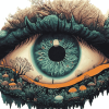 Gaia Eyes and Planet Art Diamond Painting