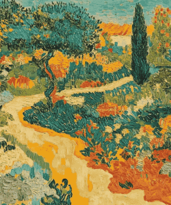 Garden At Arles by Van Gogh Diamond Painting