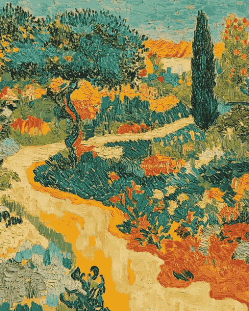 Garden At Arles by Van Gogh Diamond Painting