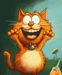 Garfield Cartoon Cat Diamond Painting