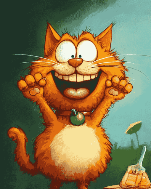 Garfield Cartoon Cat Diamond Painting