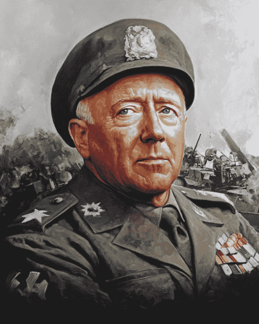 George Patton Military Diamond Painting