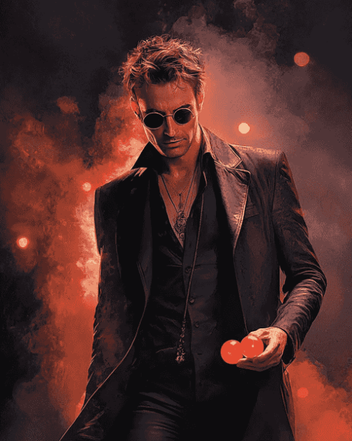 Glimpse of Crowley Good Omens Diamond Painting