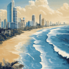 Gold Coast Cityscape Diamond Painting