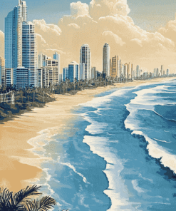 Gold Coast Cityscape Diamond Painting