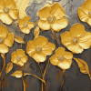 Golden Blossoms Diamond Painting