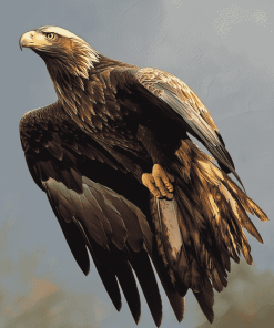 Golden Eagle Birds Diamond Painting