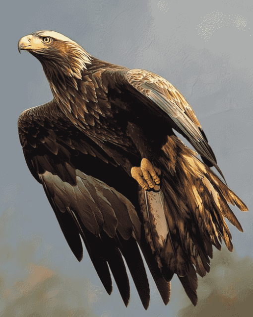 Golden Eagle Birds Diamond Painting