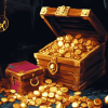 Golden Pirate Treasures Diamond Painting