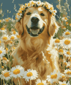 Golden Retrievers Puppy Diamond Painting