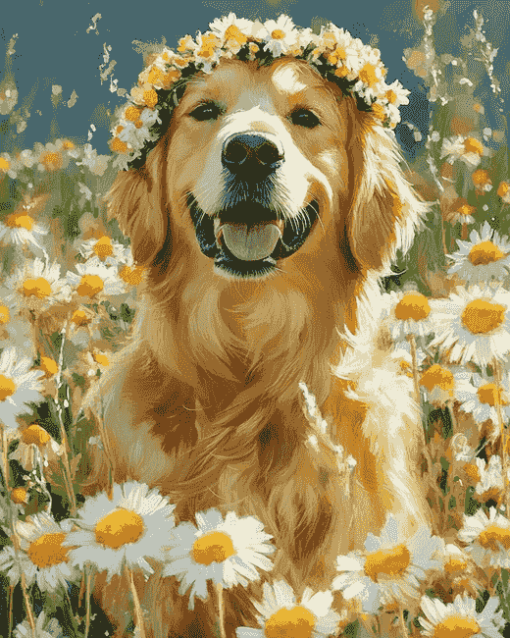 Golden Retrievers Puppy Diamond Painting