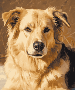 Golden Shepherd Puppies Diamond Painting