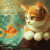 Goldfish Cats Diamond Painting