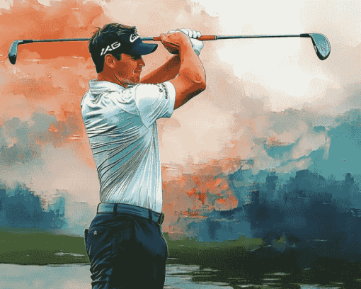 Golf Legend Viktor Hovland Diamond Painting