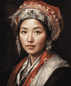 Gorgeous Tibetan Woman Diamond Painting