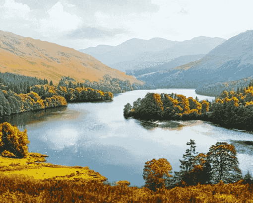 Grasmere Lake Landscape Diamond Painting