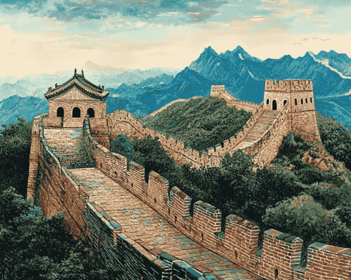 Great Wall of China Landscape Diamond Painting