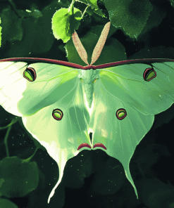 Green Luna Moth Diamond Painting