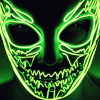 Green Neon Mask Animation Diamond Painting