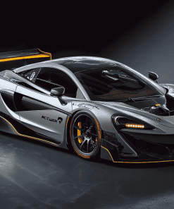 Grey McLaren Supercar Diamond Painting