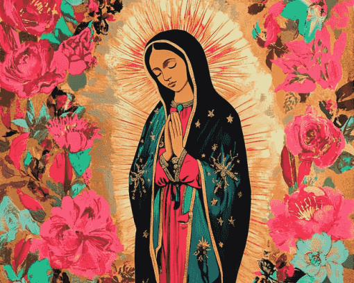 Guadalupe Vintage Woman Diamond Painting