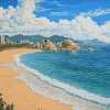 Guerrero Beach Seascape Diamond Painting