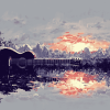 Guitar Landscape Scenic Diamond Painting