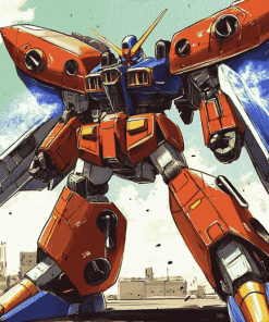 Gundam Wing Robot Anime Diamond Painting