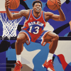 Harlem Globetrotters Basketball Star Diamond Painting