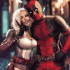 Harley Quinn Deadpool Crossover Diamond Painting