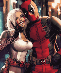 Harley Quinn Deadpool Crossover Diamond Painting