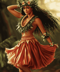 Hawaiian Hula Women Diamond Painting