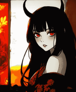 Hell Girl Anime Art Diamond Painting