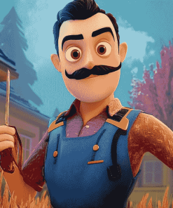 Hello Neighbor Animation Diamond Painting