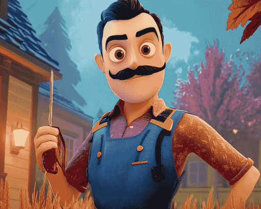 Hello Neighbor Animation Diamond Painting