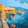 Heraklion Seascape Diamond Painting