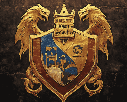 Hogwarts House Crests Diamond Painting