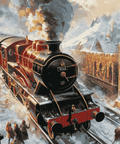 Hogwarts Steam Train Diamond Painting