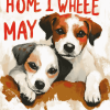 Home with Dogs Quotes Diamond Painting